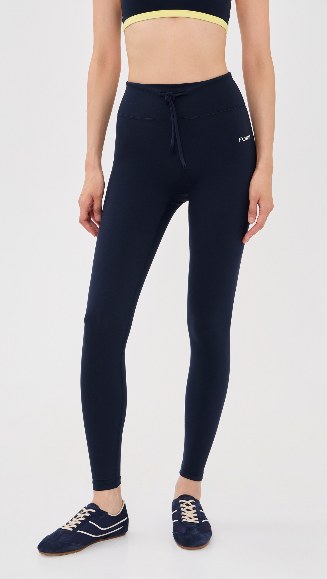 Drawstring Leggings Navy