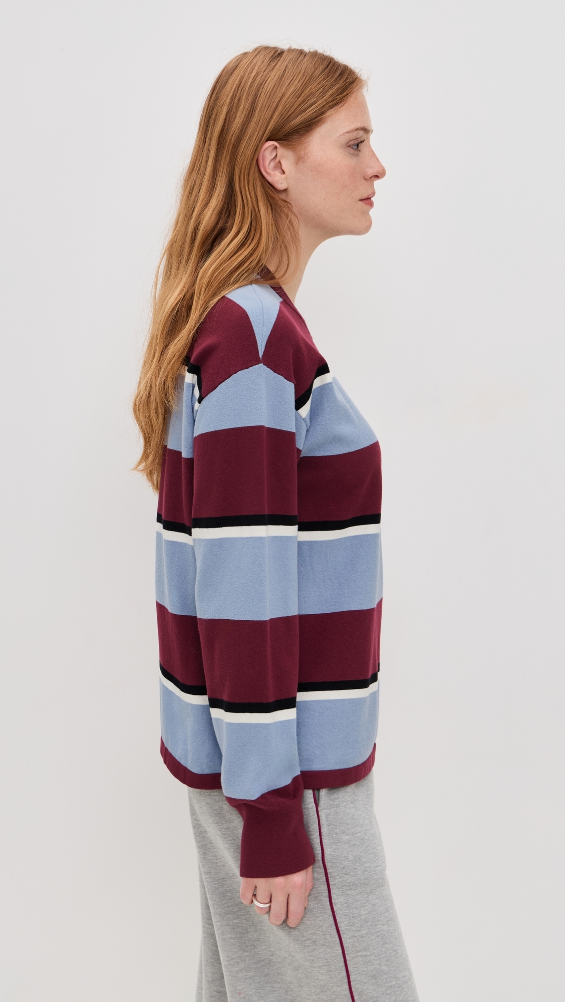 Nia Rugby Sweater Green/Navy