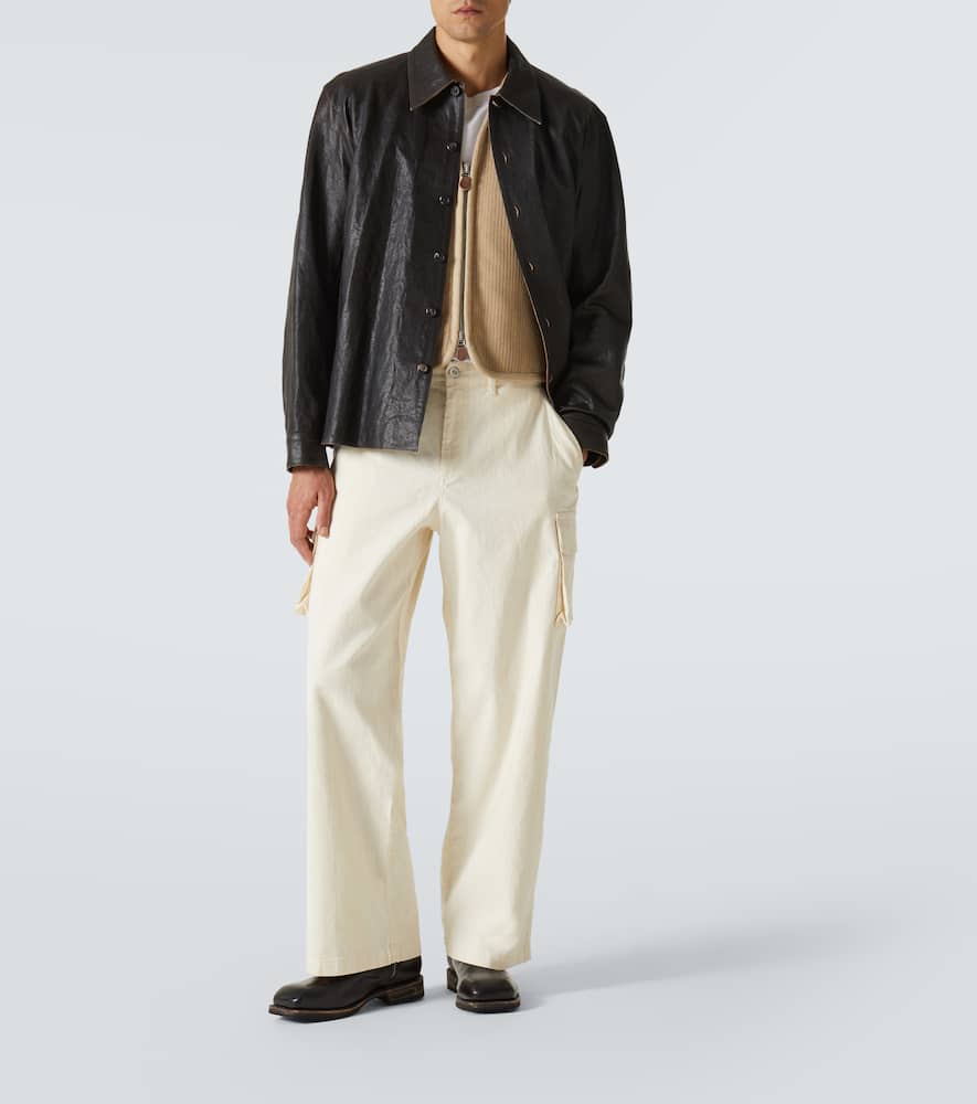 Mount striped cotton cargo pants