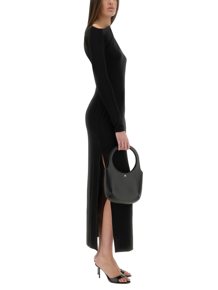 Black One Shoulder Maxi Dress