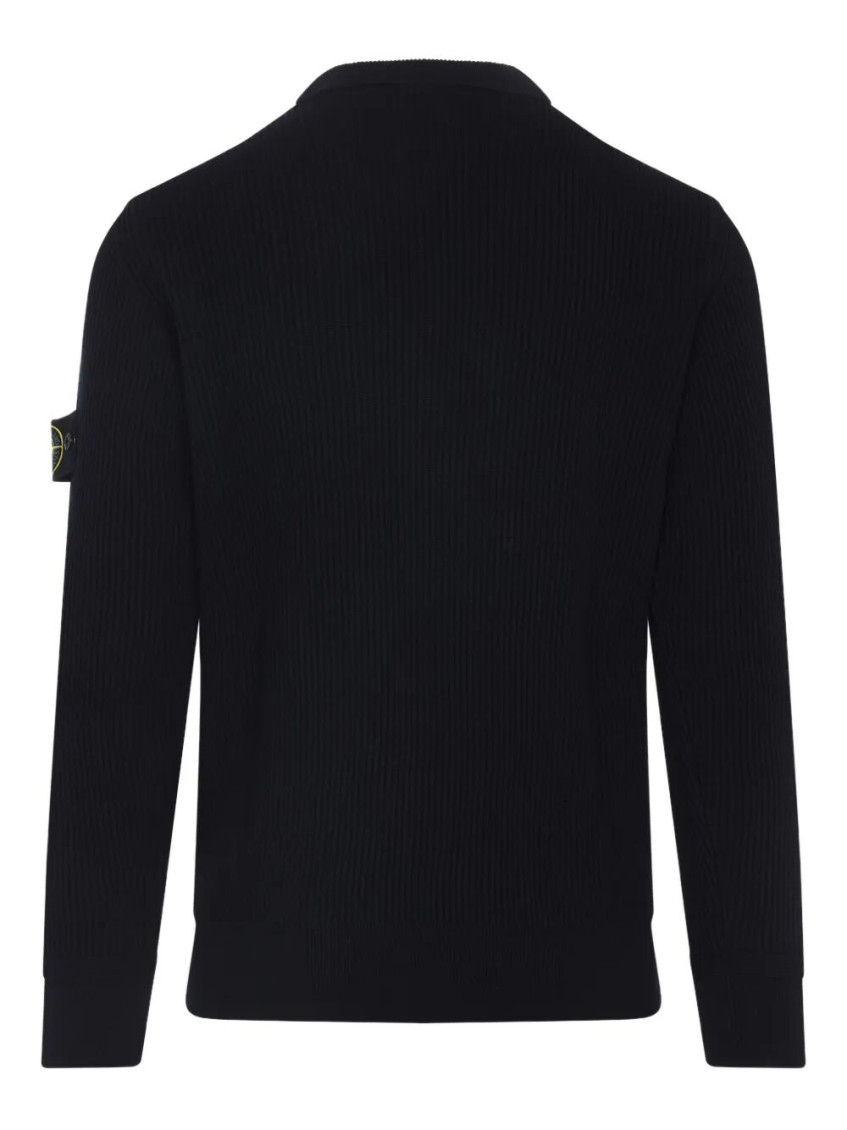 Ribbed Wool Turtleneck Sweater