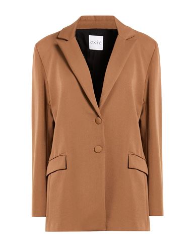 Woman Blazer Light brown Size M Viscose, Nylon, Elastic fibres