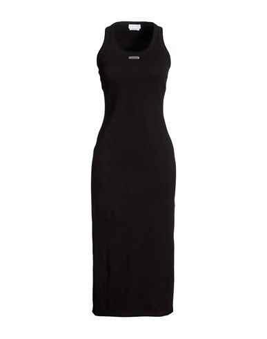 Woman Midi dress Black Size 4 Cotton, Elastane