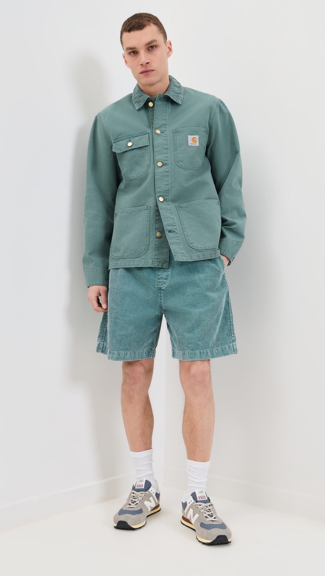 Carhartt WIP Reynold Shorts 7 Silver Pine