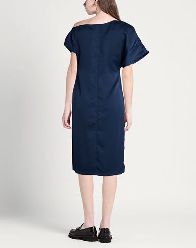 Woman Midi dress Navy Size 10 Polyester