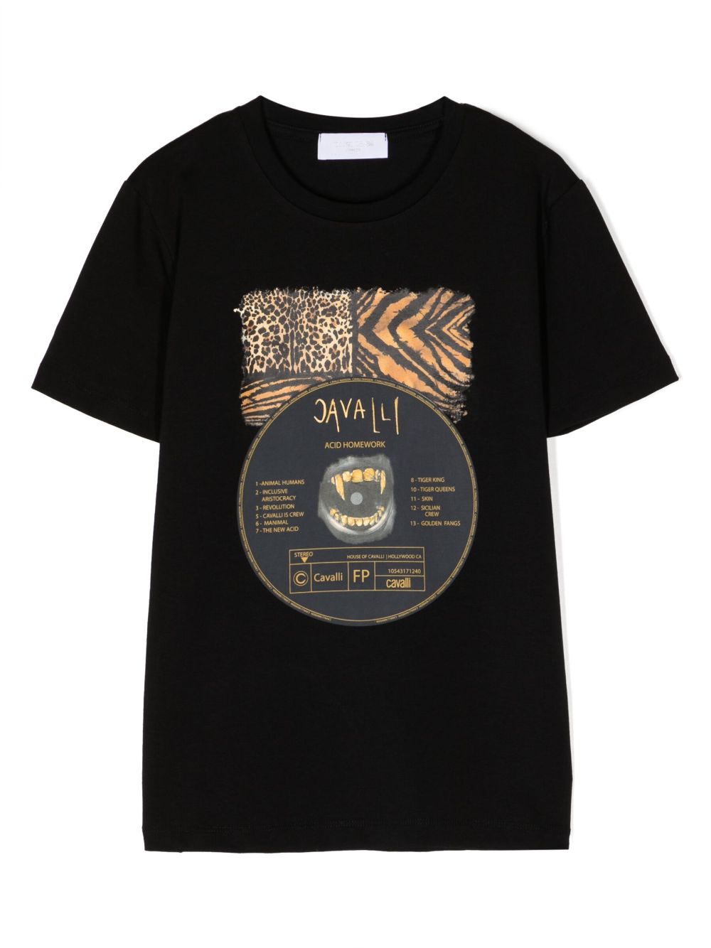 Graphic-print cotton T-shirt - Black