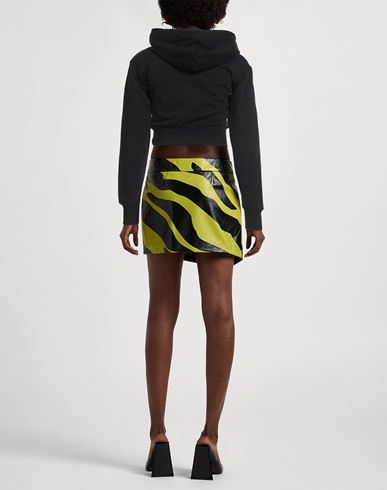 Woman Sweatshirt Black Size M Cotton, Elastane