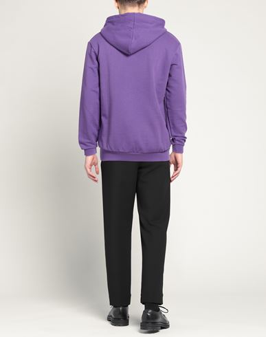 Man Sweatshirt Purple Size XL Cotton, Elastane