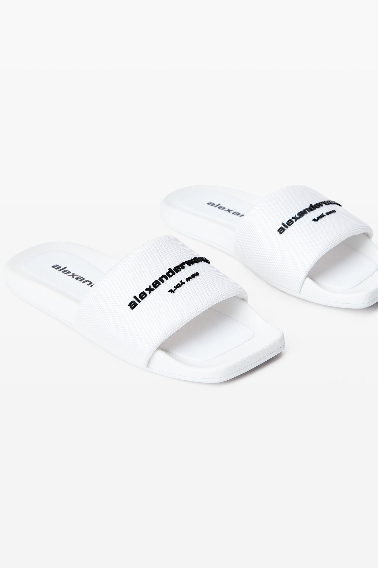 Women's Aw Pool Slide In Nylon White