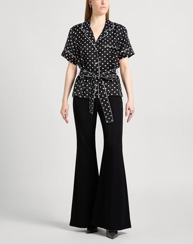 Woman Shirt Black Size 8 Silk