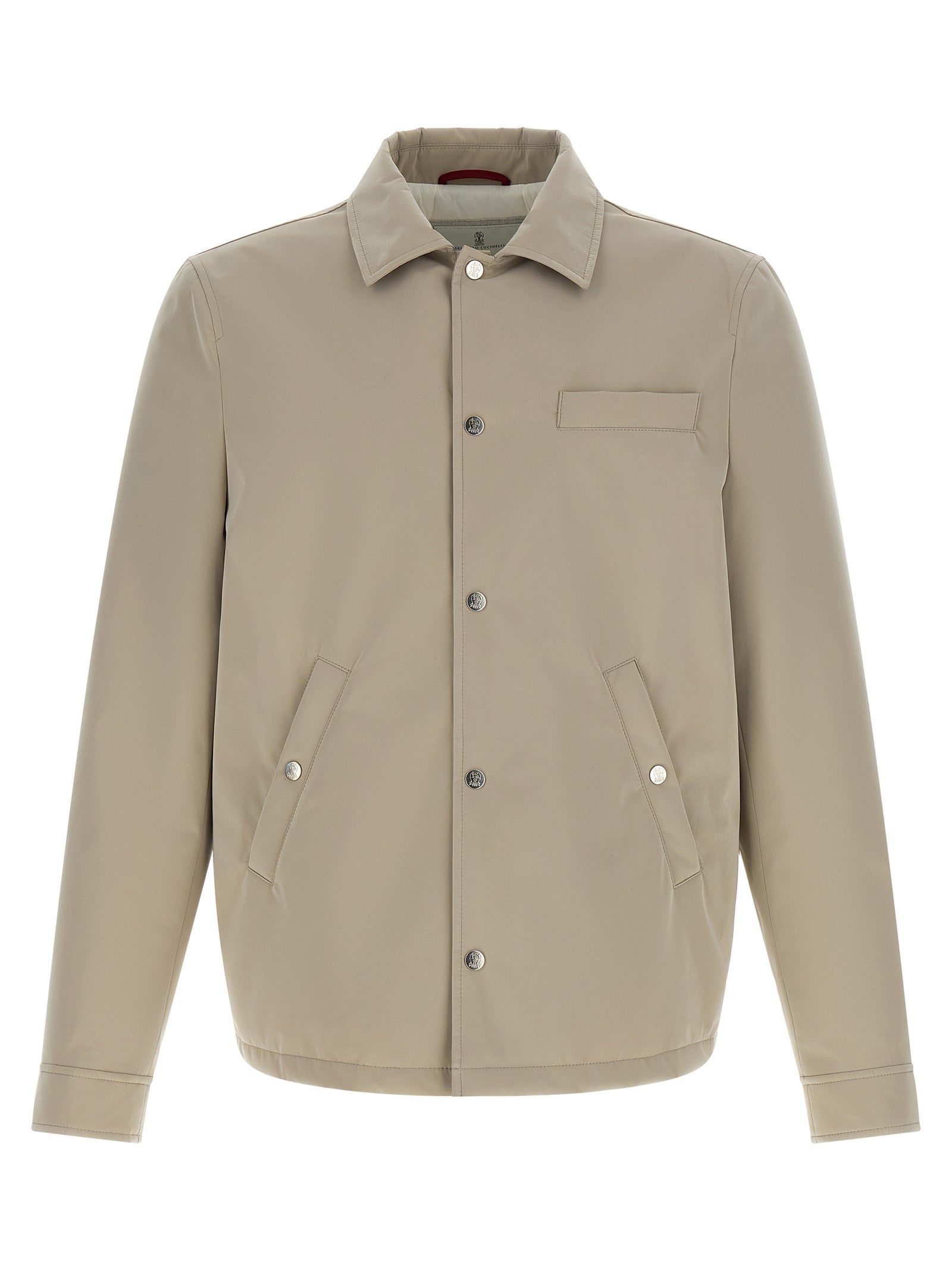 Windproof Technical Nylon Jacket — Gray