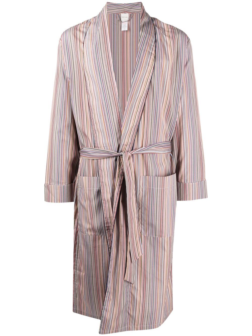 Artist Stripe tie-waist jacket - Multicolour