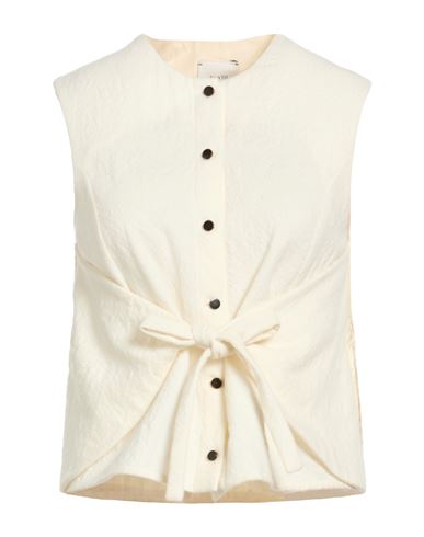 Chocolat Woman Shirt Ivory Size 2 Virgin Wool