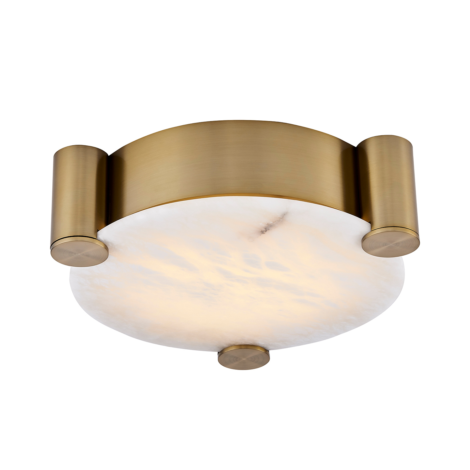Winter Brass LED Flush Mount from the Lumba Collection