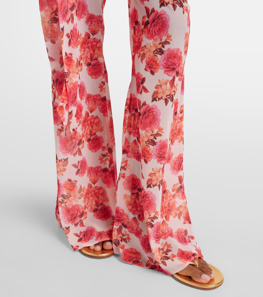 Bowie floral flared pants