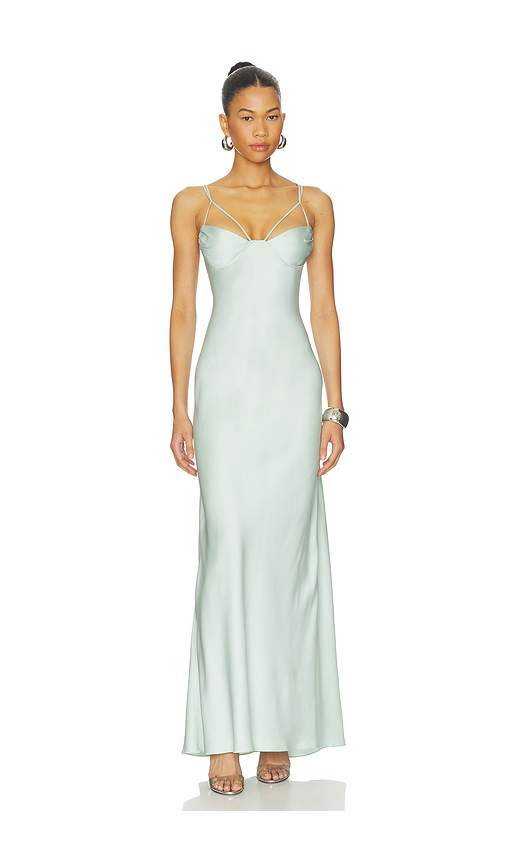 Anna October Akari Maxi Dress in Mint. XS. Also in S