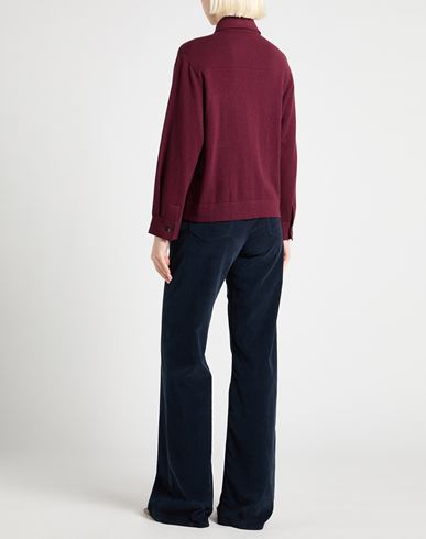 Woman Cardigan Burgundy Size L Virgin Wool, Cashmere, Silk