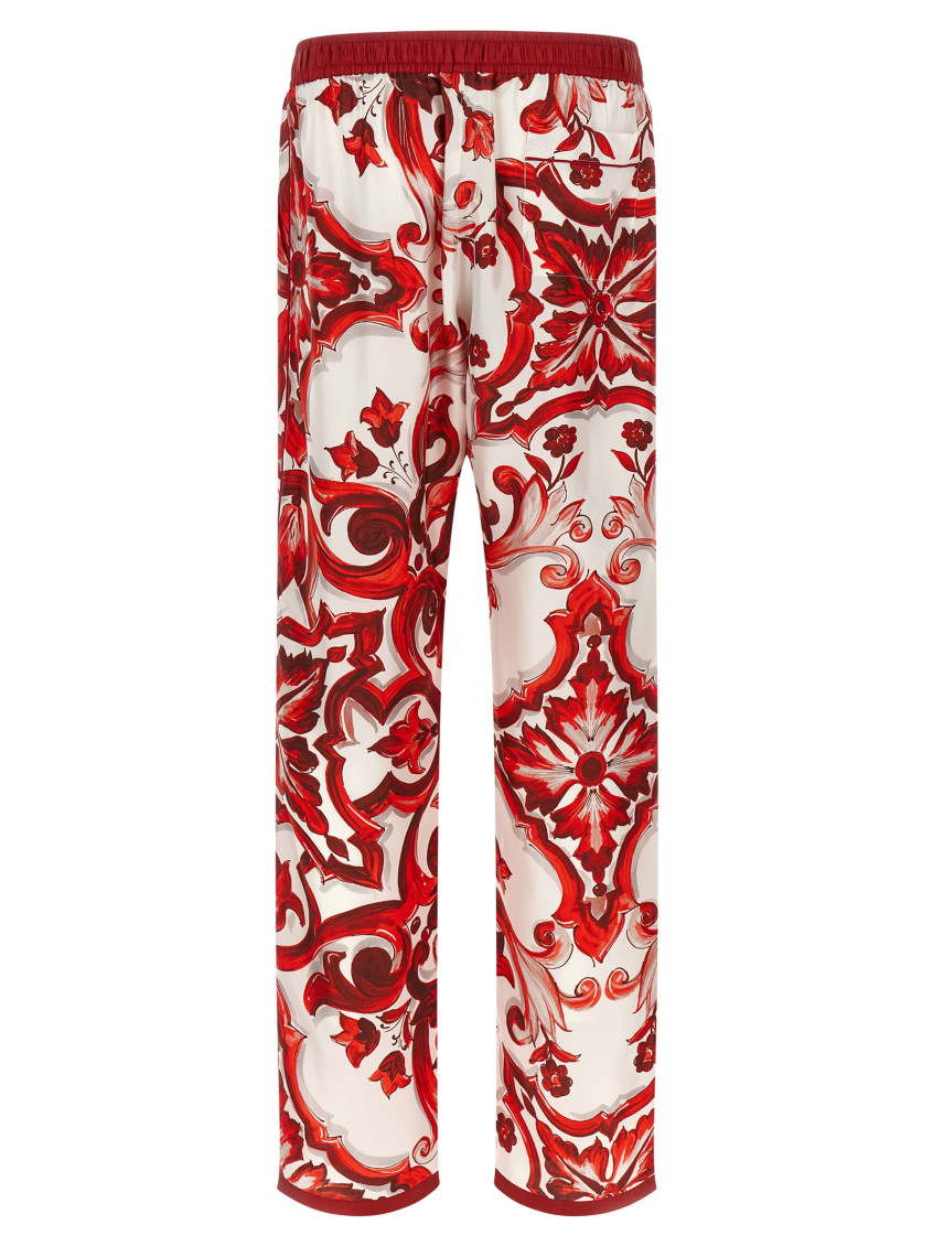 Dolce&Gabbana - vanity straight leg printed lightweight pant