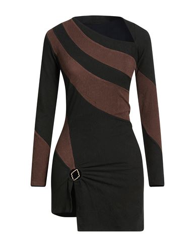 Woman Mini dress Black Size 6 Polyester, Nylon, Elastane
