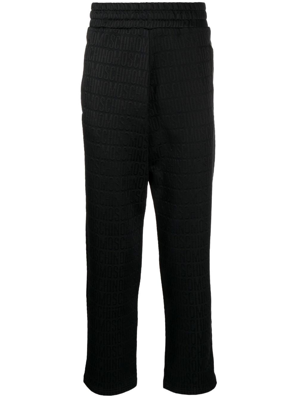 Logo-print trousers - Black
