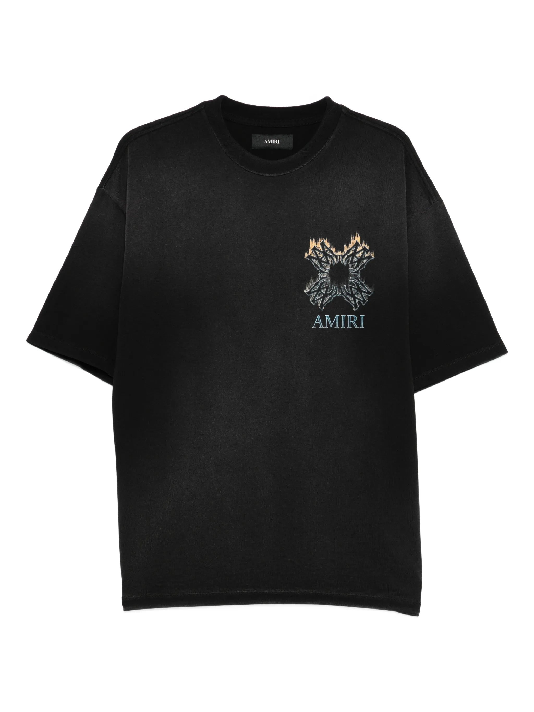 Crewneck Sweatshirt with Printed Front and Back Panels