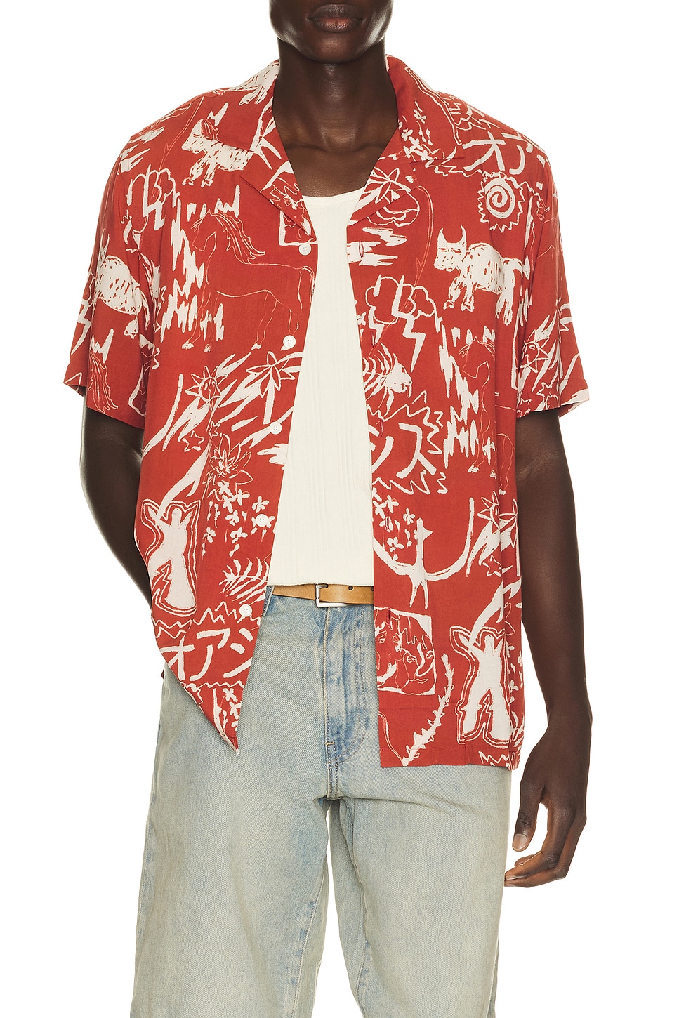 OAS ROCCO-SHIRT GENSOU in Rot - Red. M also in L, S, XL/1X