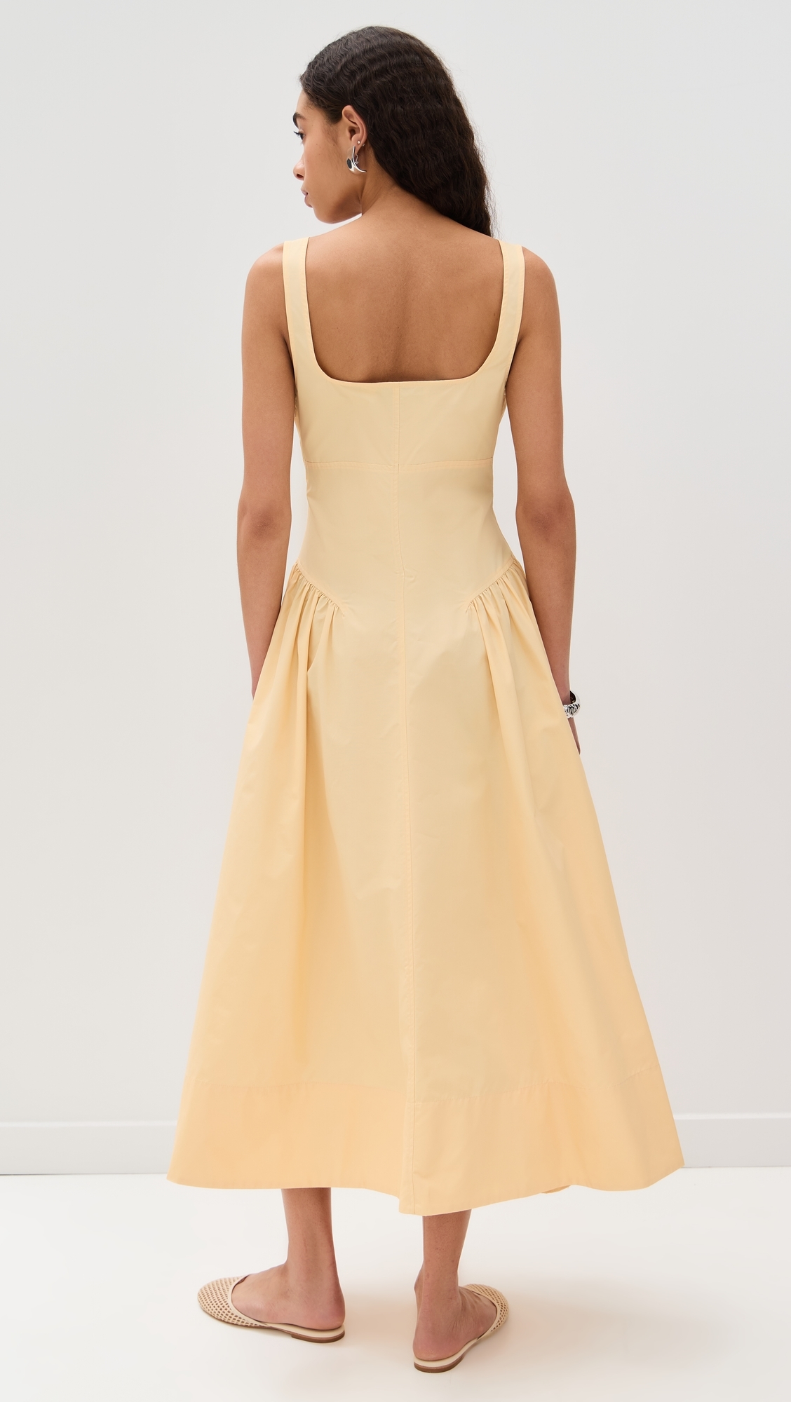 Kendall Dress in Tech Cotton Light Wheat