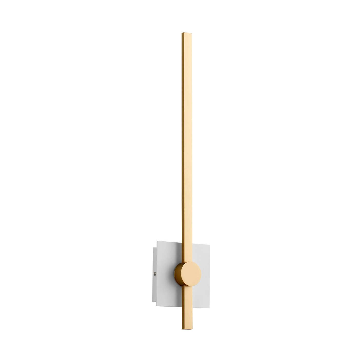 Zora 1-Light LED Wall Sconce in White W with Industrial Bra