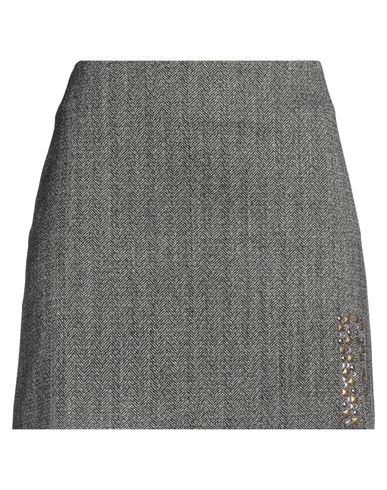 Woman Mini skirt Black Size 4 Polyester, Viscose, Elastane