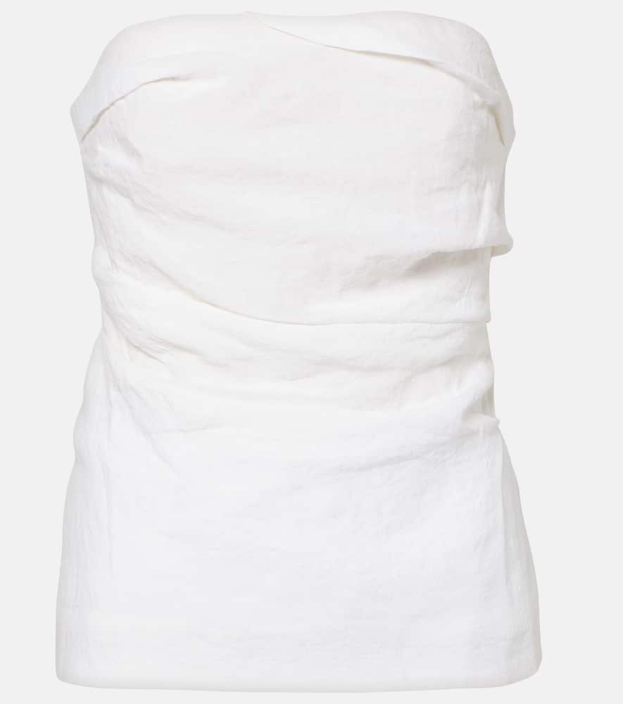 Tove Izel draped linen top