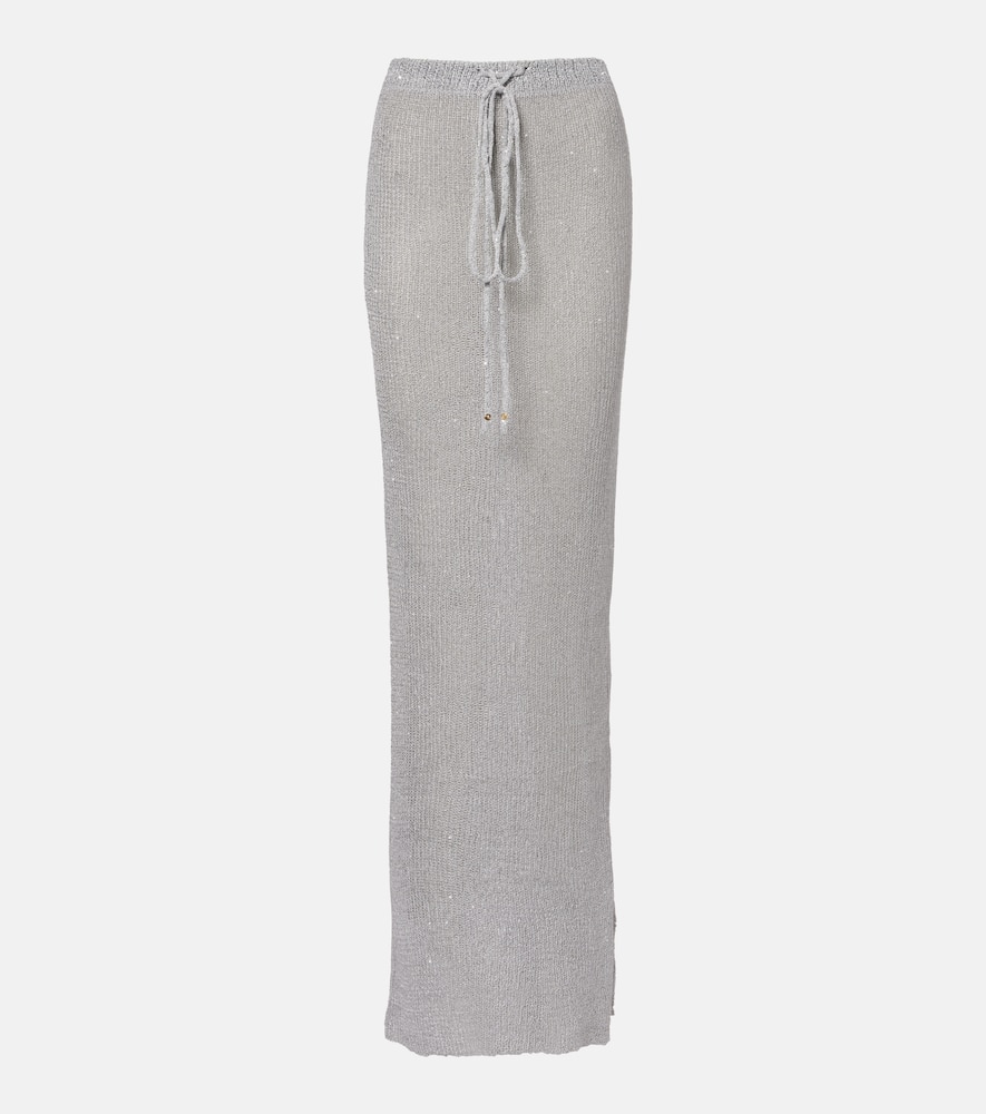 Alma sequined maxi skirt