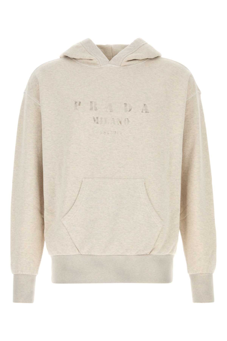 Melange Sand Cotton Sweatshirt