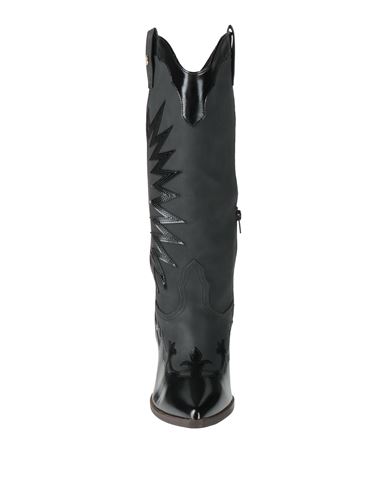 Woman Boot Black Size 10 Leather