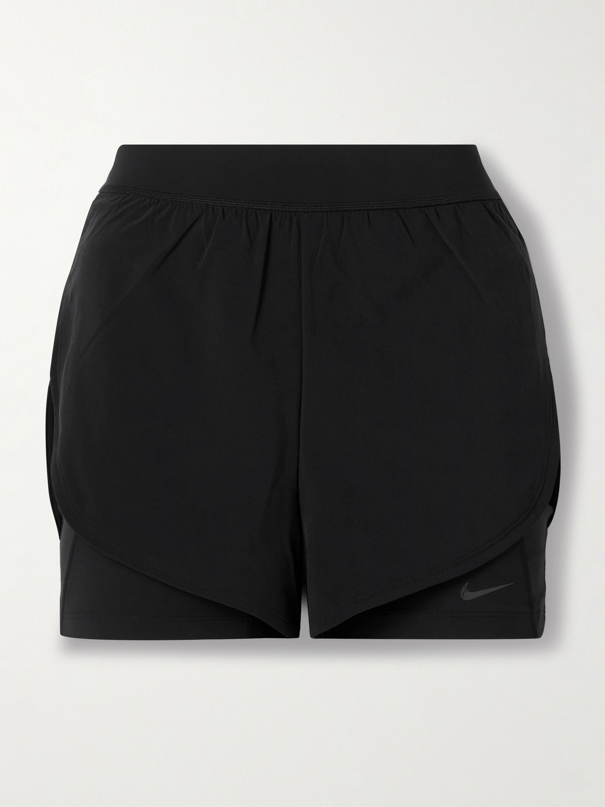 Universa Layered Dri-fit Shorts - Black
