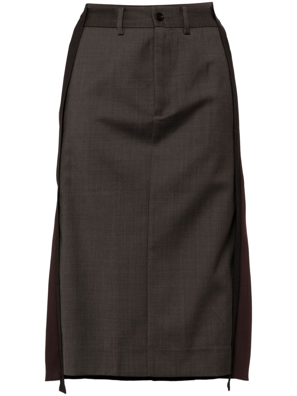 Spliced skirt - Brown