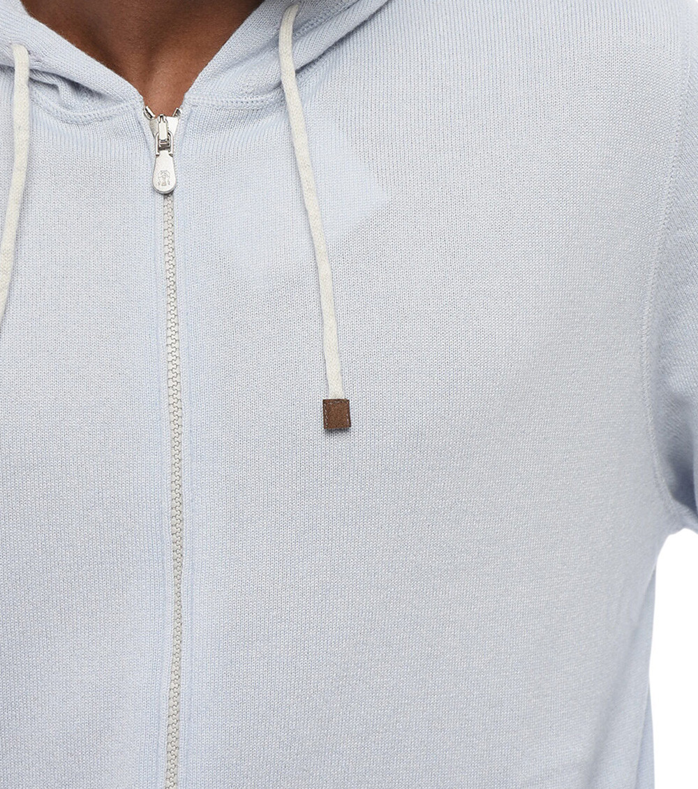 Light Blue Zip Up Hoodie