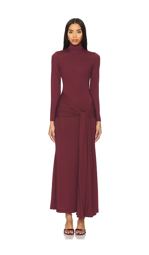 Bardot Alix Maxi Tie Front Dress in Burgundy. 10. Also , 2, 6