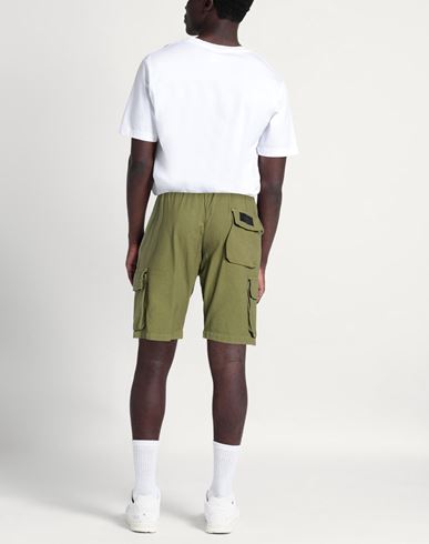 Man Shorts & Bermuda Shorts Military green Size XL Cotton