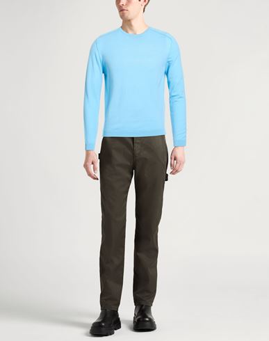 Selezione Man Sweater Light blue Size L Merino Wool, Cashmere, Polyamide