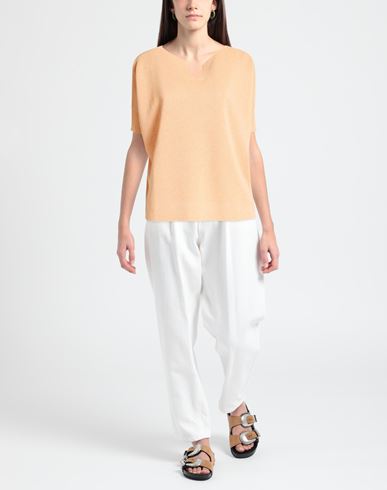 Woman Sweater Apricot Size M Viscose, Polyester
