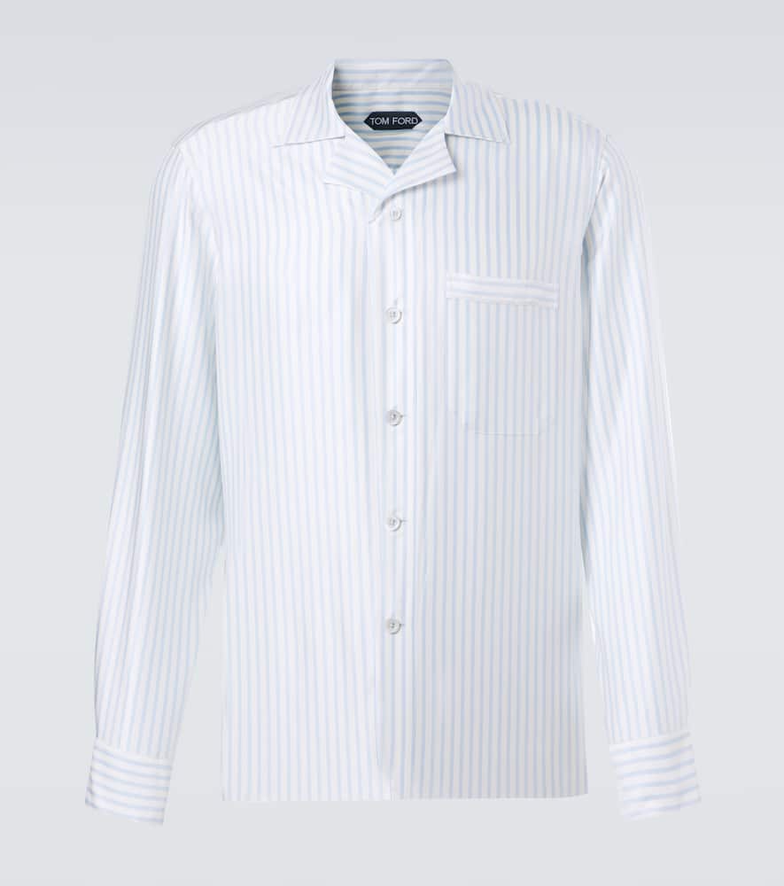 Striped silk shirt