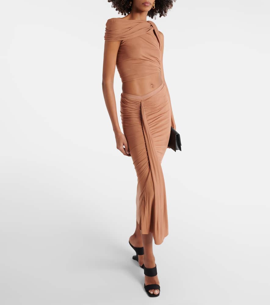 Rick Owens Lilies Sienna jersey crop top