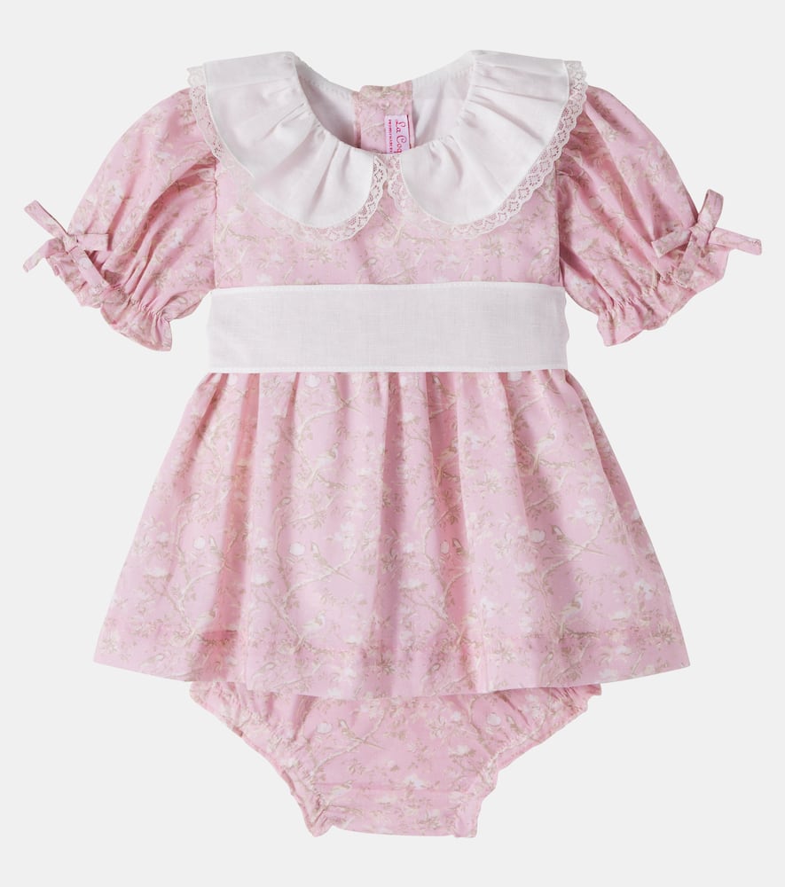 Baby Teresa cotton dress and bloomers set
