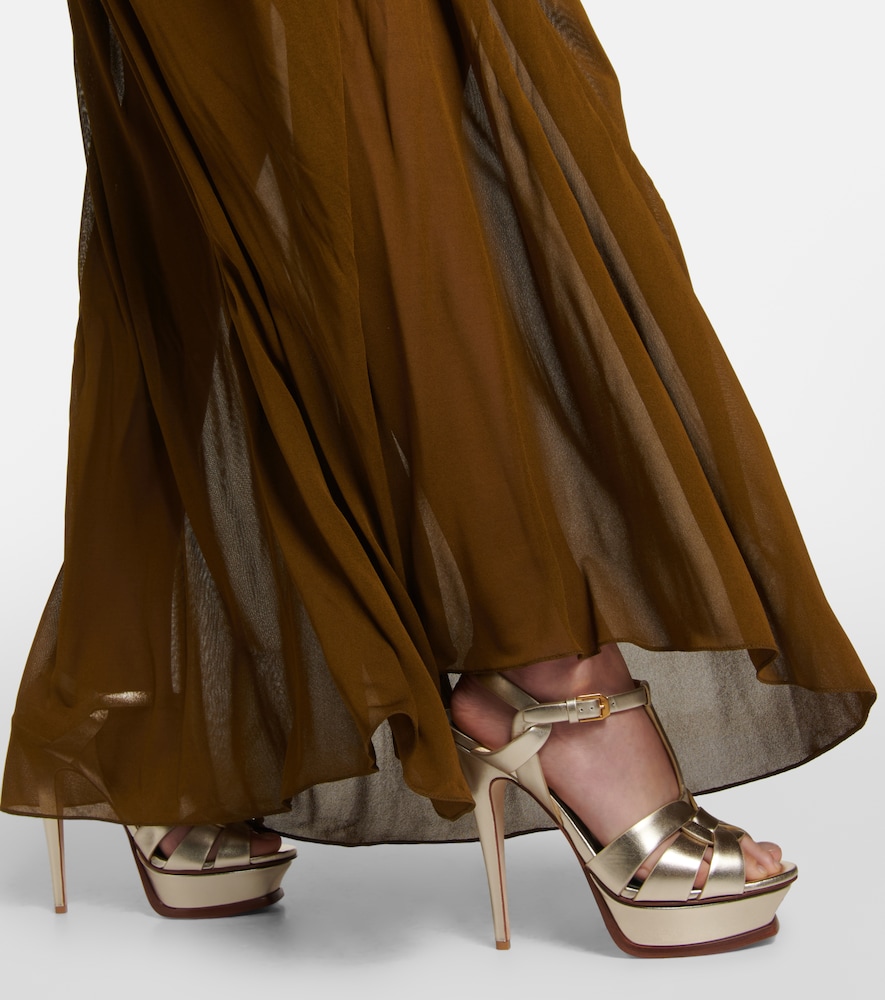 Tribute 75 leather platform sandals