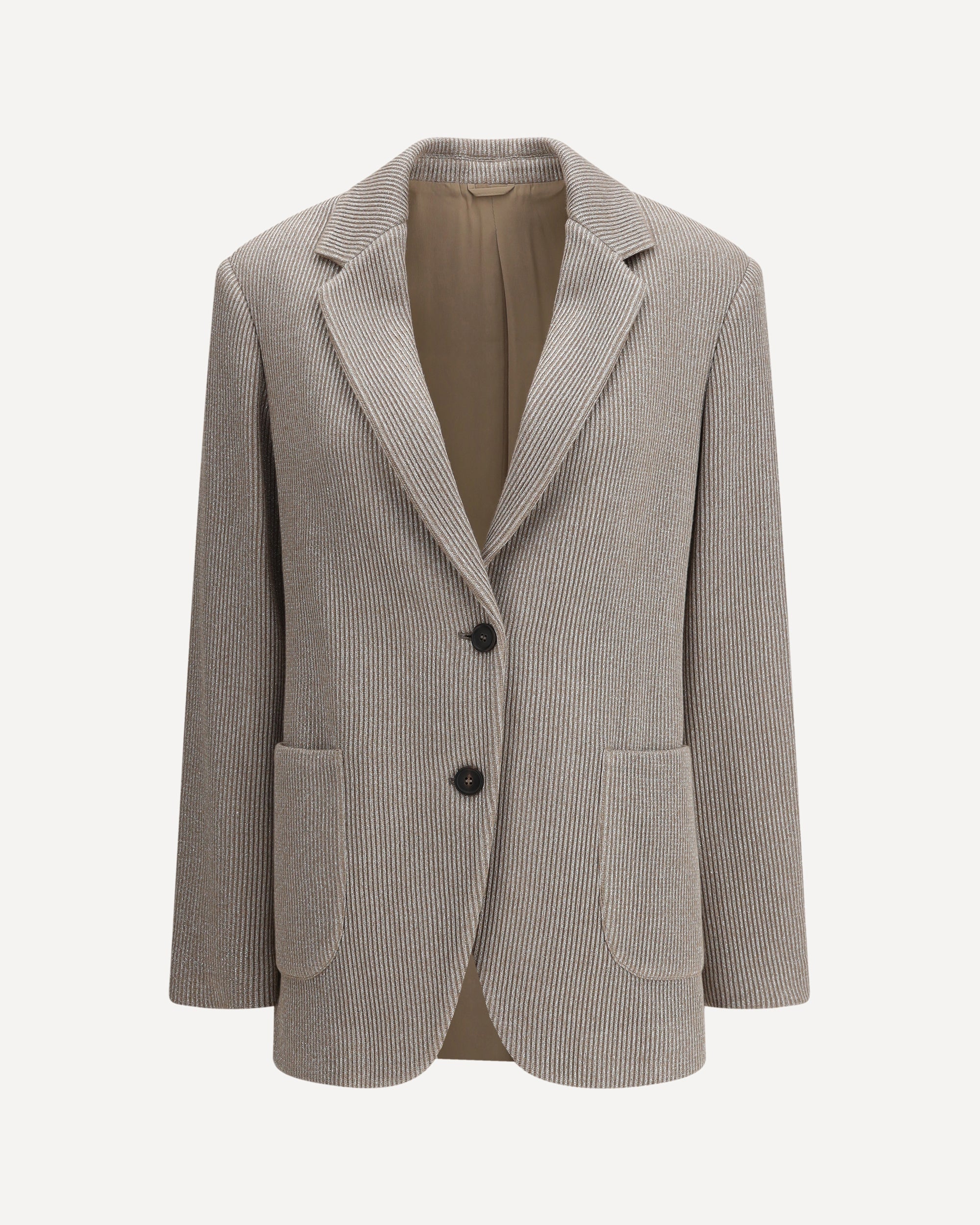 Ribbed deisgn lurex Jacket Female 40