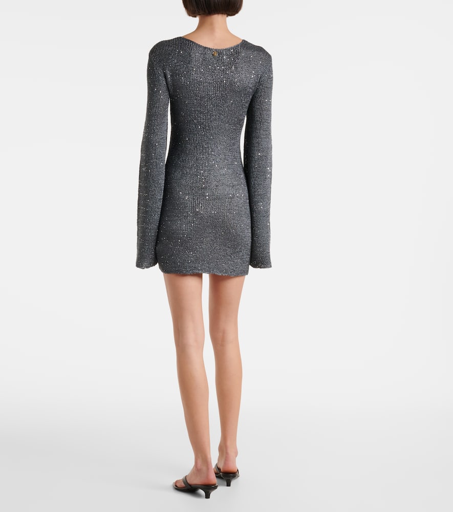 Rey sequined cutout minidress