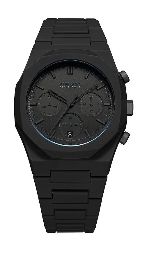 D1 Milano Polychrono 40. Watch in Shadow - Black. a