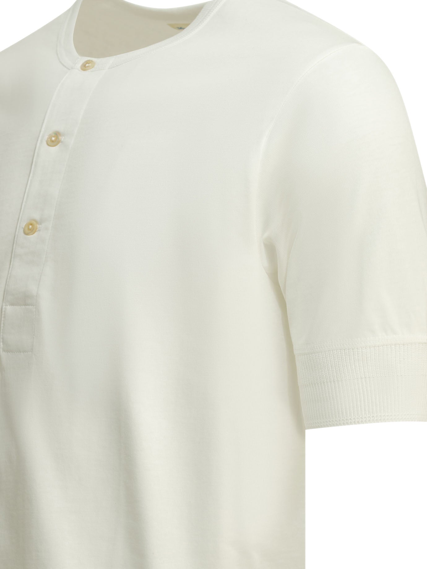 Merz B. Schwanen "103 Maco Imit" Henley T Shirt