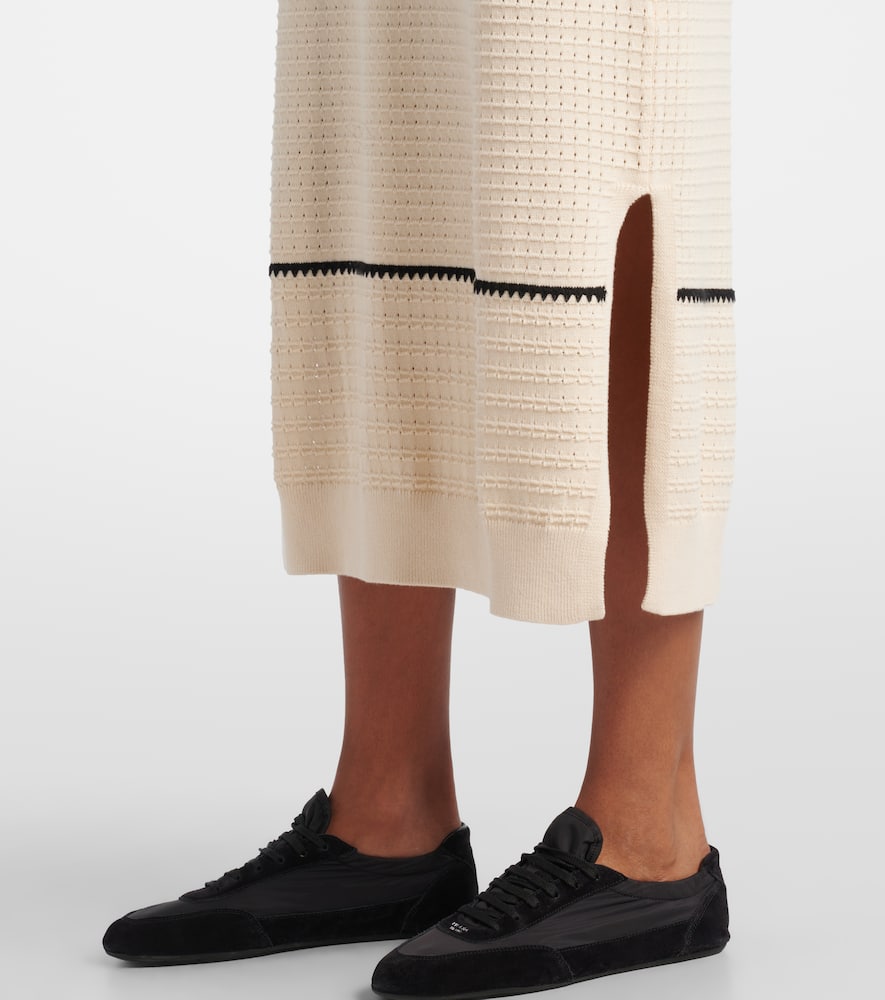 Scott striped cotton midi dress