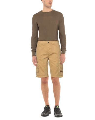 Man Shorts & Bermuda Shorts Camel Size 40 Cotton